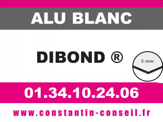 Alu dibond Blanc