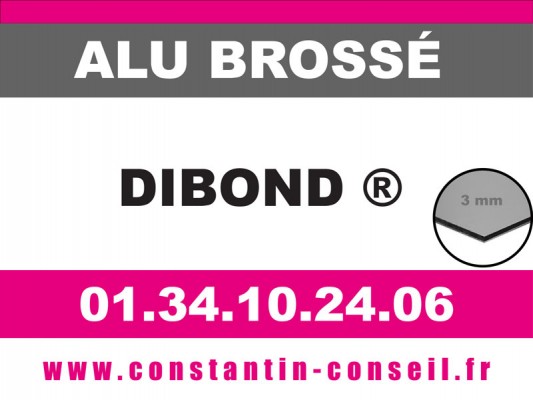 Dibond Alu brossé